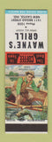 Matchbook Cover - Wayne's Grill New Castle IN fishing scene