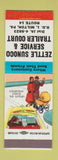 Matchbook Cover - Zettle Sunoco oil gas Trailer Park Milton PA