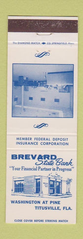 Matchbook Cover - Brevard State Bank Titusville FL