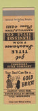 Matchbook Cover - Tennessee Title Insurance Nashville TN