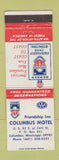 Matchbook Cover - Columbus Motel MS Friendship Inn