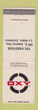 Matchbook Cover - Oxy Occidental Chemicals La Habra CA The Handyman WEAR