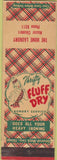 Matchbook Cover - Thrifty Fluff Dry Laundry girlie