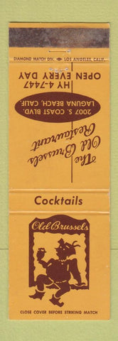 Matchbook Cover - Old Brussels Restaurant Laguna Beach CA WEAR