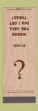 Matchbook Cover - Key Largo Bar Torrance CA
