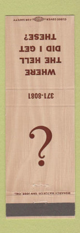 Matchbook Cover - Key Largo Bar Torrance CA