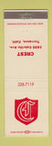 Matchbook Cover - Crest Restaurant? Torrance CA