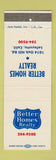 Matchbook Cover - Better Homes Real Estate Lafayette CA