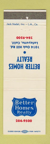 Matchbook Cover - Better Homes Real Estate Lafayette CA