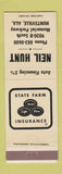 Matchbook Cover - Neil Hunt Insurance State Farm Huntsville AL