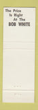 Matchbook Cover - Bob White Motel Alexander City AL
