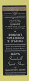 Matchbook Cover - Mac's Snowball Sport Shop Blackfoot ID WEAR