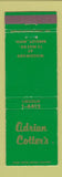 Matchbook Cover - Adrian Cotter's Berkley MI