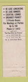 Matchbook Cover - Adrian Cotter's Berkley MI