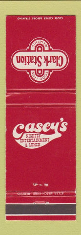 Matchbook Cover - Clark Station Casey's Memphis TN