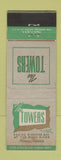 Matchbook Cover - The Towers Hotel Miami FL WEAR