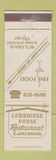 Matchbook Cover - Cambridge House Restaurant Chicago IL WEAR