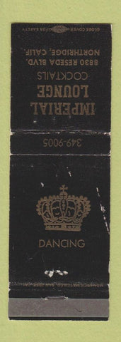 Matchbook Cover - Imperial Lounge Northridge CA WEAR