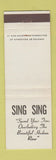Matchbook Cover - Sing Sing Prison Joke Gag