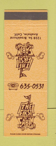 Matchbook Cover - First Cabin Anaheim CA