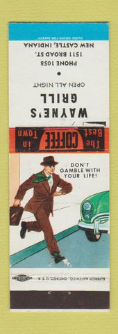Matchbook Cover - Wayne's Grill New Castle IN