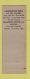 Matchbook Cover - Mary's Dining Room Italian Frankenmuth? MI