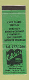 Matchbook Cover - Calitri's Italian Restaurant Danvers MA