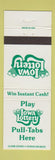 Matchbook Cover - Iowa Lottery IA