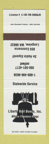Matchbook Cover - Liberty Bell Bonds Longview WA