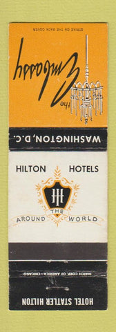 Matchbook Cover - Hilton Hotels The Embassy Washington DC