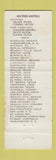 Matchbook Cover - Hilton Hotels The Embassy Washington DC