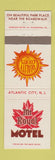 Matchbook Cover - Mount Royal Motel Atlantic City NJ Quality Motels