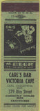 Matchbook Cover - Carl's Bar Victoria Cafe St Paul? MN WEAR