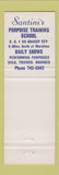 Matchbook Cover - Santini's Porpoise Training Marathon FL Flipper Dolphin TV