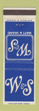 Matchbook Cover - Watt & Shand Lancaster PA