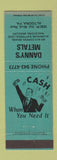 Matchbook Cover - Danny's Metals Altoona PA