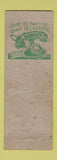 Matchbook Cover - Shultz Insurance Agency Hanover PA