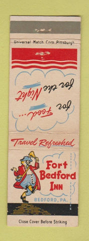 Matchbook Cover - Fort Bedford Inn Bedford PA WEAR