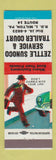 Matchbook Cover - Zettle Sunoco oil gas Trailer Park Milton PA