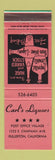 Matchbook Cover - Carl's Liquors Fullerton CA