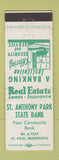 Matchbook Cover - St Anthony Park State Bank St Paul MN