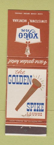 Matchbook Cover - Vogo Inn Lewiston MT Golden Spike Lounge WEAR