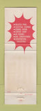 Matchbook Cover - Vogo Inn Lewiston MT Golden Spike Lounge WEAR