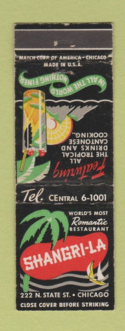 Matchbook Cover - Shangri LA Restaurant Chicago IL