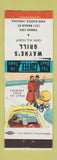 Matchbook Cover - Wayne's Grill New Castle IN