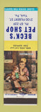 Matchbook Cover - Beck's Pet Shop York PA