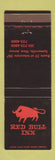 Matchbook Cover - Red Bull Inn Somerville NJ