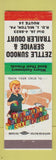 Matchbook Cover - Zettle Sunoco oil gas Trailer Park Milton PA