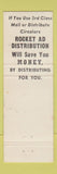 Matchbook Cover - Society Printers Reading PA