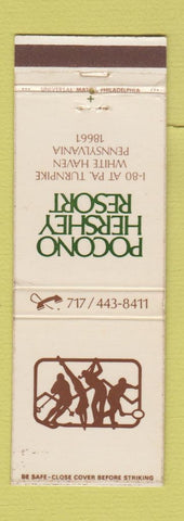 Matchbook Cover - Pocono Hershey Resort White Haven PA